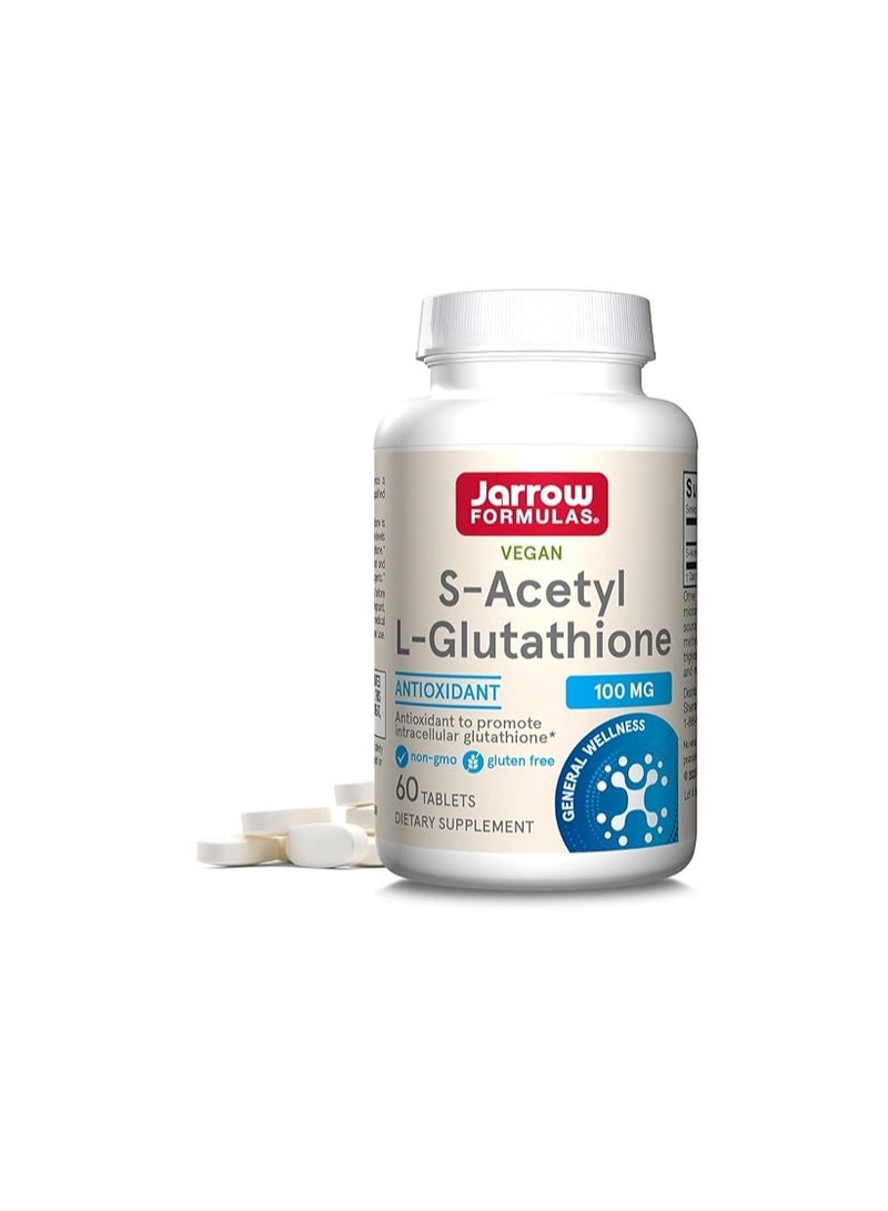 جارو فورملاز S-Acetyl L-Glutathione لدعم مضادات الأكسدة وإزالة السموم 60 قرصًا
