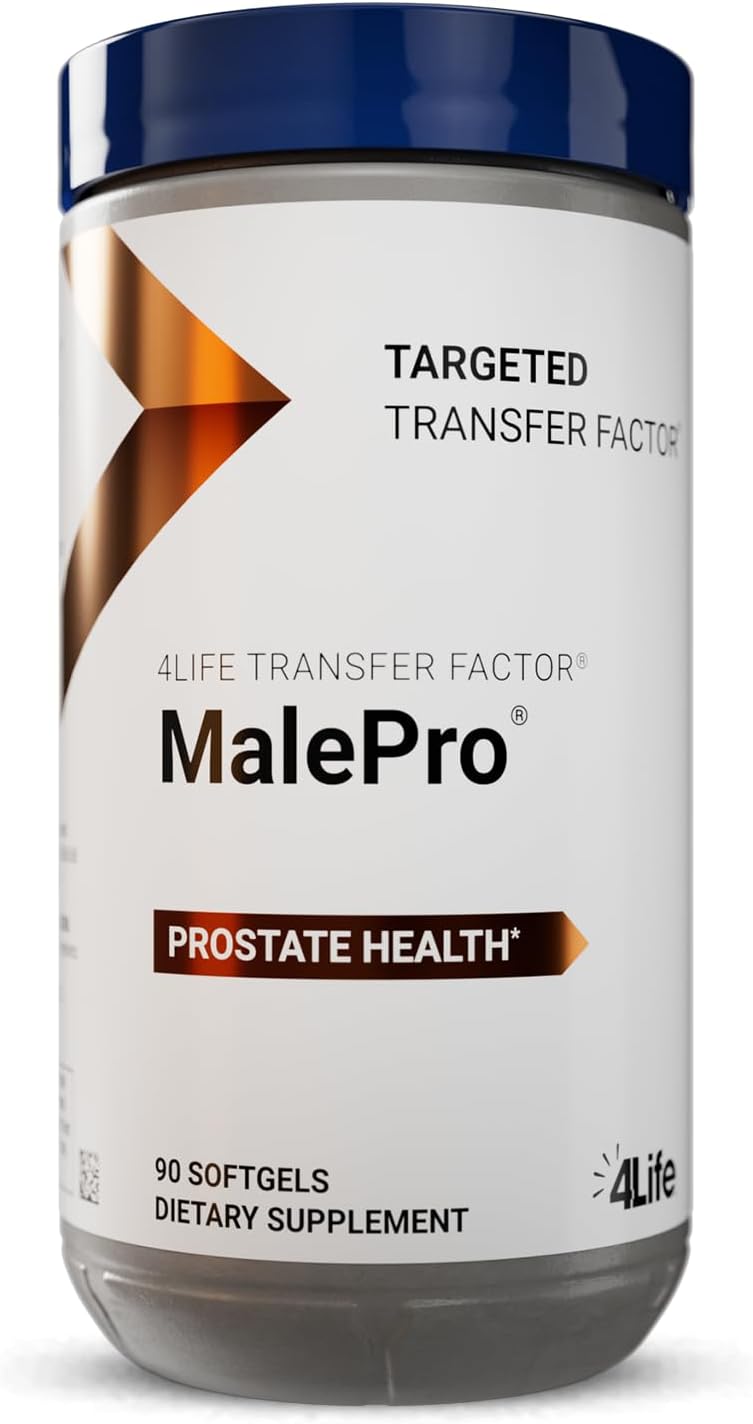 4Life Transfer Factor MalePro  Supports Healthy Prostate and Urinary Tract Health with Saw Palmetto Lycopene Selenium and Kudzu  90 Softgels - Image 1