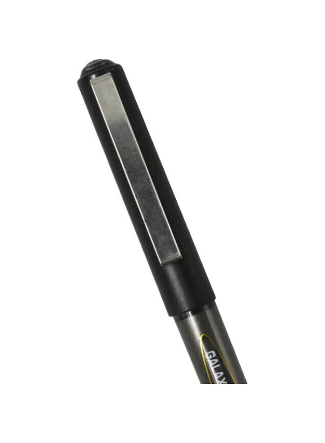 Snowhite Pvr-155 Rollerball Pen, Bullet-Shaped, For Students, Gel Ink, Signature Pen, Financial Pen, Black, 0.38Mm, 12 Pens/Box - Image 2