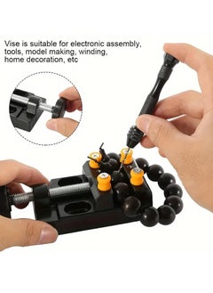 Generic 62pcs Hand Drill Tool Set, Jewelry Drill Resin Drill Mini Drill Hand Drill, For Jewelry Making Pin Vise Hand Drill Hand Drill For Resin Micro Drill Bit Mini Drill Set  - Image 2