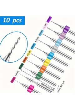 Generic 62pcs Hand Drill Tool Set, Jewelry Drill Resin Drill Mini Drill Hand Drill, For Jewelry Making Pin Vise Hand Drill Hand Drill For Resin Micro Drill Bit Mini Drill Set  - Image 3