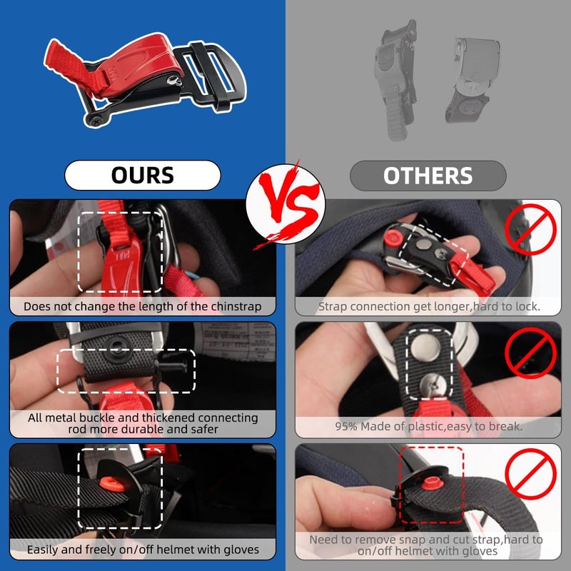 URLWALL Helmet Quick Release Buckle Replacement Kit - Image 5