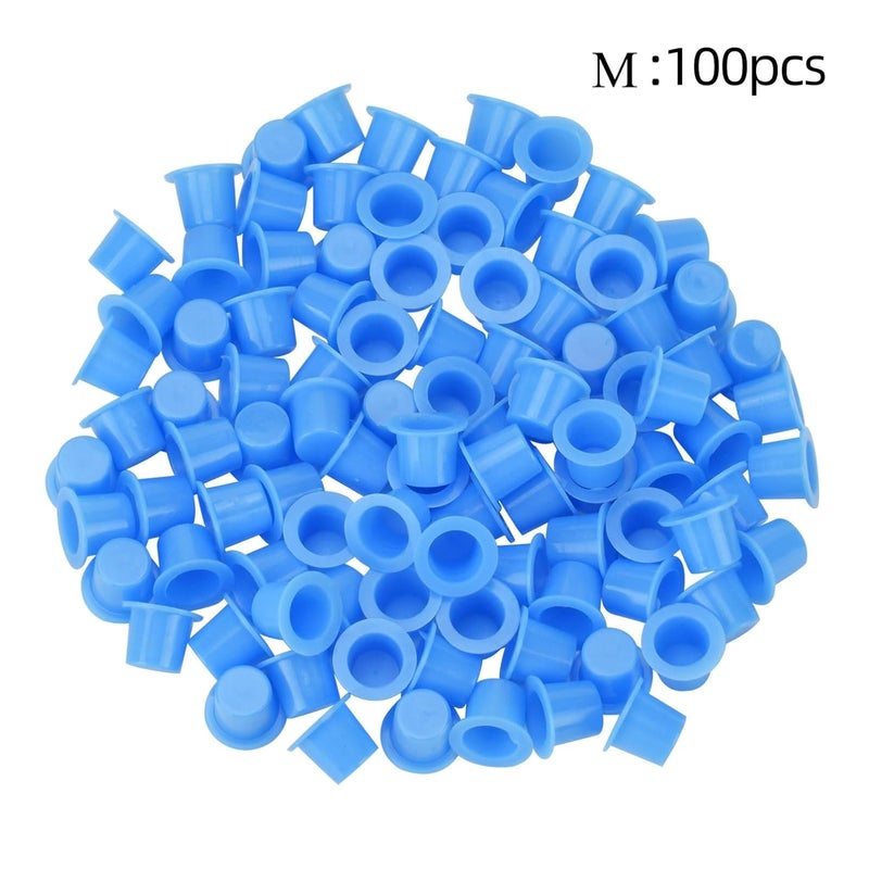 RAJry Medium Size 100Pcs Disposable Tattoo Ink Caps For Tattoo Ink, Tattoo Supplies - Image 2