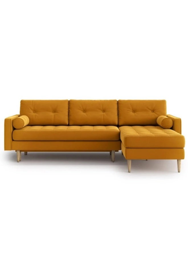 كستم ديكو أريكة زاوية قابلة للعكس - أريكة قابلة للتخصيص لغرفة المعيشة، تنجيد فاخر، تصميم على شكل حرف L - Image 2