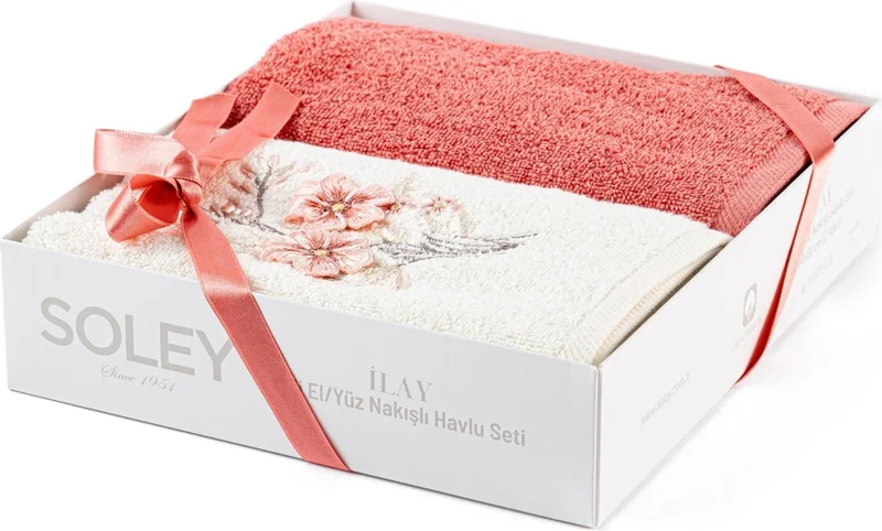 Soley | Ilay | Cotton Embroidered Hand Towel Set