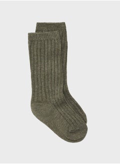 Kids Ribbed Crew Socks