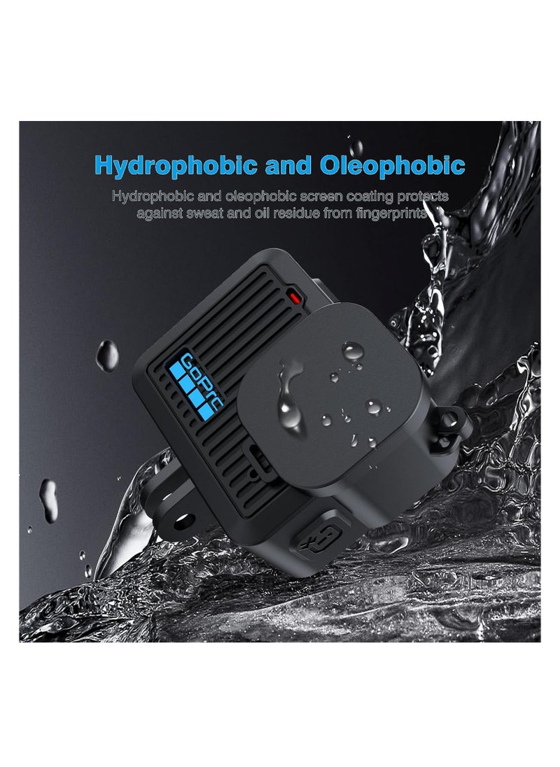 Generic For GoPro Hero 2024 Accessory Suit Silicone Case + Screen Protector + Side Cover, Dustproof, Drop-proof, HD - Black  - Image 4