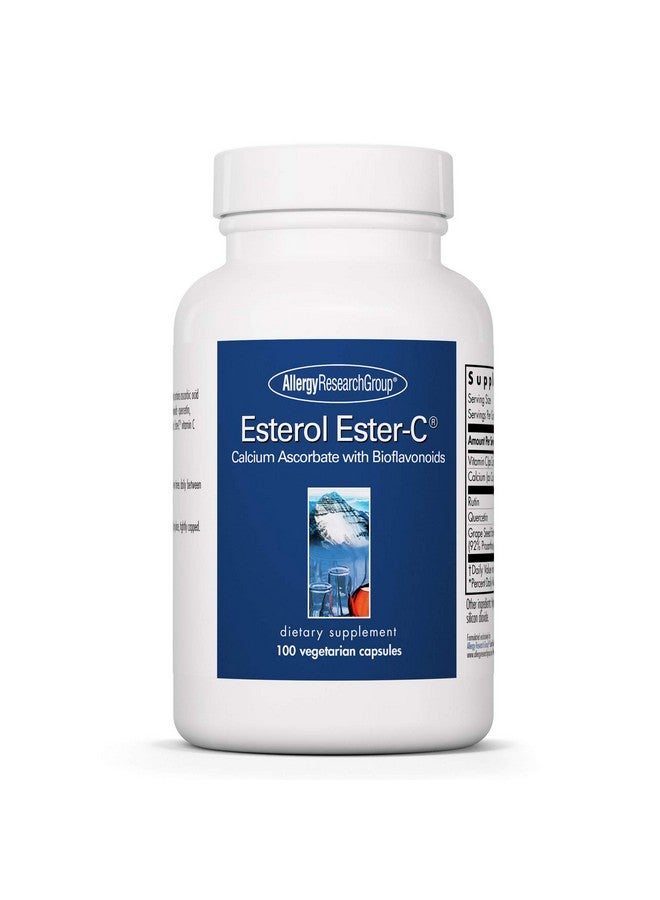 Allergy Research Group Esterol Ester-C - Vitamin C 1350mg Supplement, Immune Support, Calcium Ascorbate with Bioflavonoids, Ascorbic Acid, Rutin, Quercetin, Vegan Capsules - 100 Count - Image 1