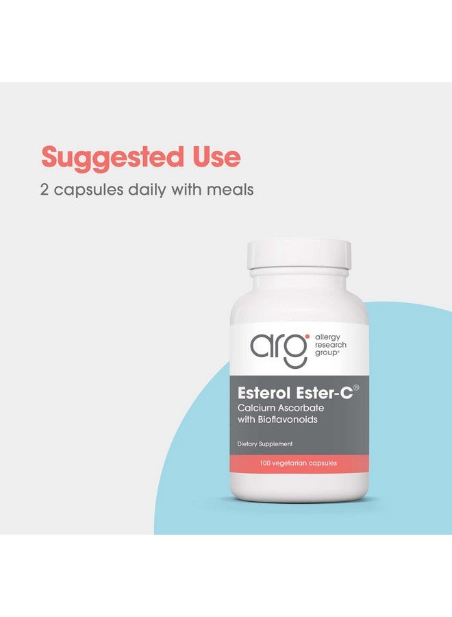 Allergy Research Group Esterol Ester-C - Vitamin C 1350mg Supplement, Immune Support, Calcium Ascorbate with Bioflavonoids, Ascorbic Acid, Rutin, Quercetin, Vegan Capsules - 100 Count - Image 4