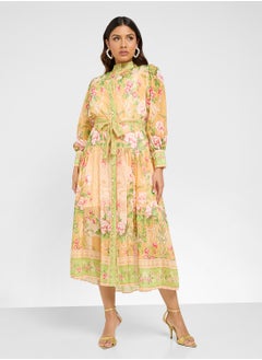 ELLA Abstract Print Dress  - Image 4