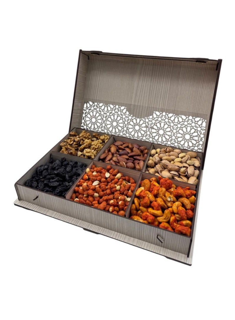 Joza Box L324TB - Wooden Gift Box - For Nuts , Dry Fruit , Sweets , Dates and Other Food Stuff - Image 4