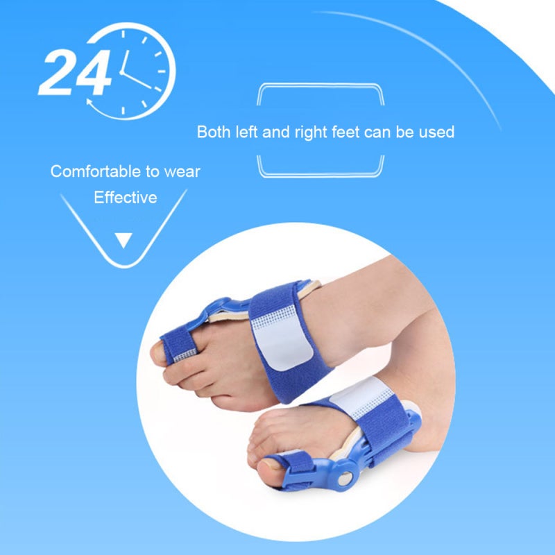 Bunion Correctors: Black Medical Grade Adjustable Splint - Metal Hinge Gentle Toe Realignment for Hallux Valgus, Bunion Pain Relief, Day And Night Use For Men And Women - Image 2