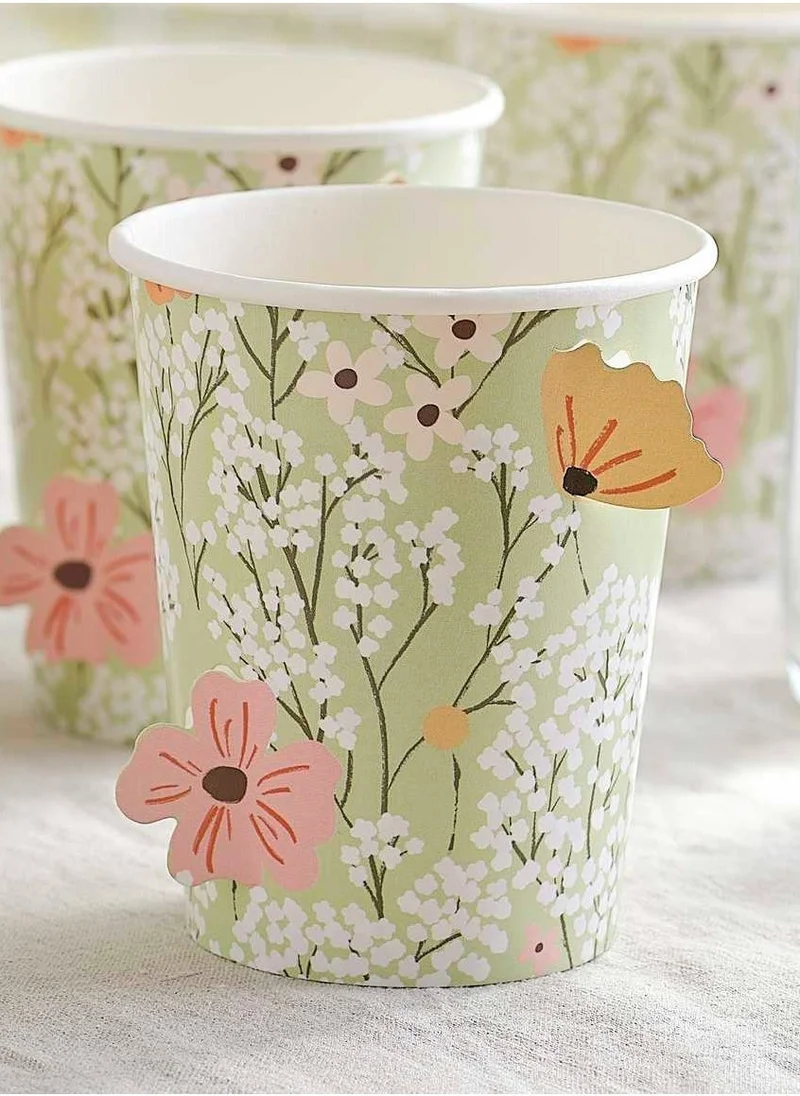 Ginger Ray Floral Cut Out Paper Cup