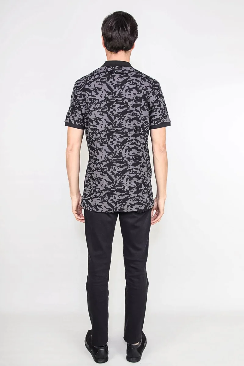 Alexander Gardi Camouflage Patterned Polo Collar T-Shirt 20-HNDKS04
