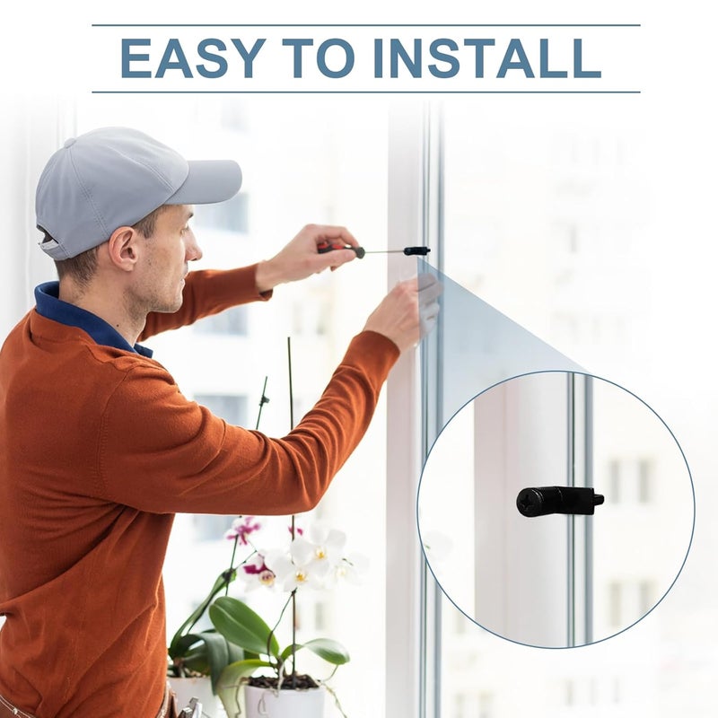 Batator 7/16 Inch Window Screen Clip with 12 Screws, Storm Door Clips for Glass and Screen, Screen Door Clips to Hold Screen, Screen Retainer Clips for Storm Panels, Window Screen Fasteners(12 Pack) - Image 3
