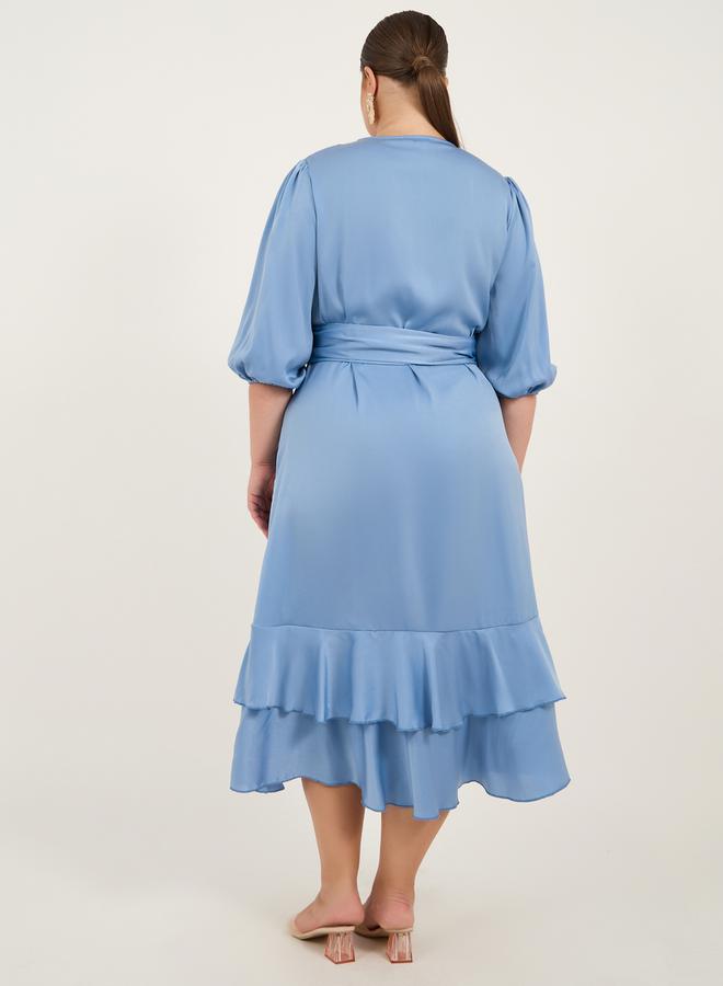 Styli Ruffled Midi Dress  - Image 5