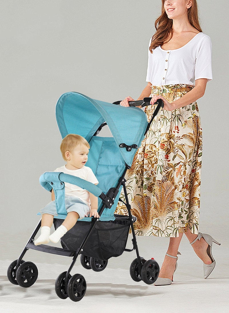 ما بيبي عربات أطفال صغار خفيفة الوزن، عربة سفر للأطفال الصغار سهلة الطي، عربة أطفال صغيرة مع مظلة - Image 2