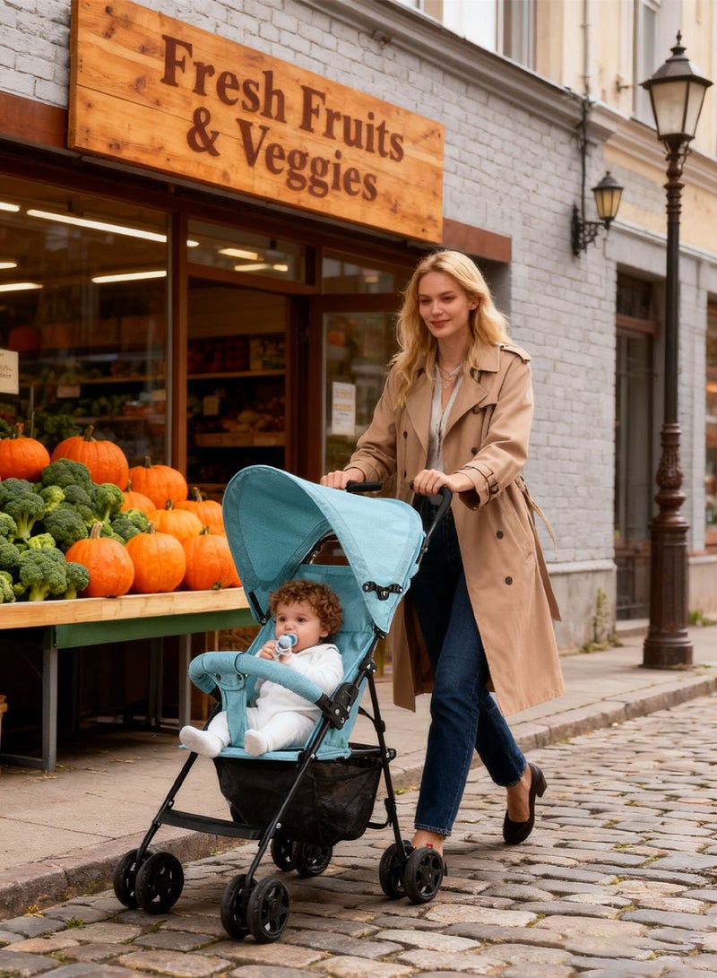 ما بيبي عربات أطفال صغار خفيفة الوزن، عربة سفر للأطفال الصغار سهلة الطي، عربة أطفال صغيرة مع مظلة - Image 4