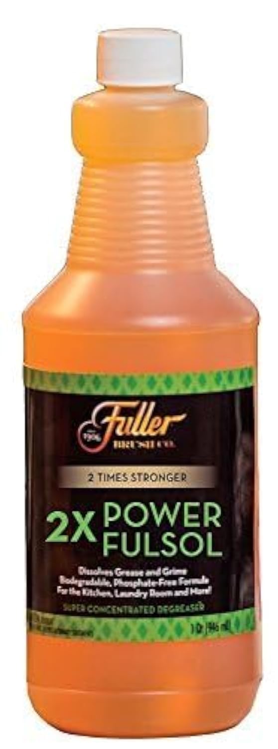 Fuller Brush 2X Power Fulsol Degreaser - Powerful Multi-Surface Degreaser Concentrate - All Purpose Oil  Grease & Grime Cleaner For Bike  Automotive  Grill  Bathroom & Kitchen - Image 1