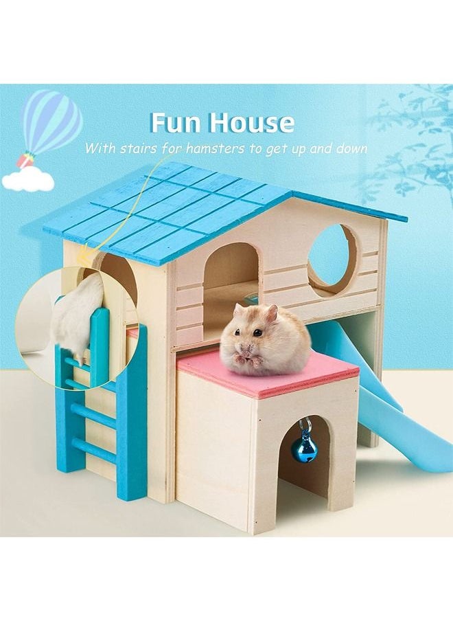 Neostyle - Neostyle Hamster Hideout with Funny Climbing Ladder Pet Small Animal House - Image 1