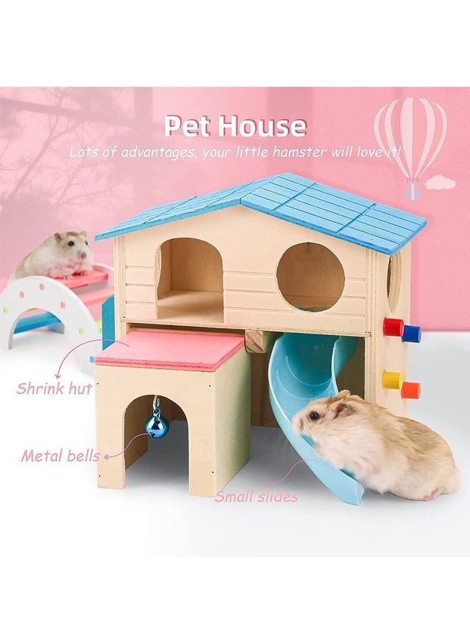 Neostyle - Neostyle Hamster Hideout with Funny Climbing Ladder Pet Small Animal House - Image 1