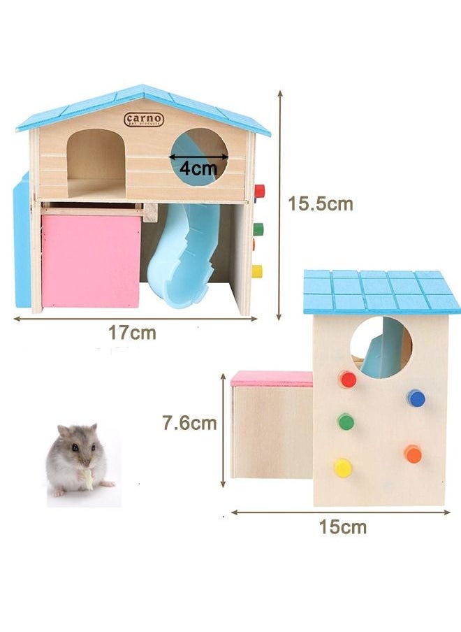 Neostyle - Neostyle Hamster Hideout with Funny Climbing Ladder Pet Small Animal House - Image 1