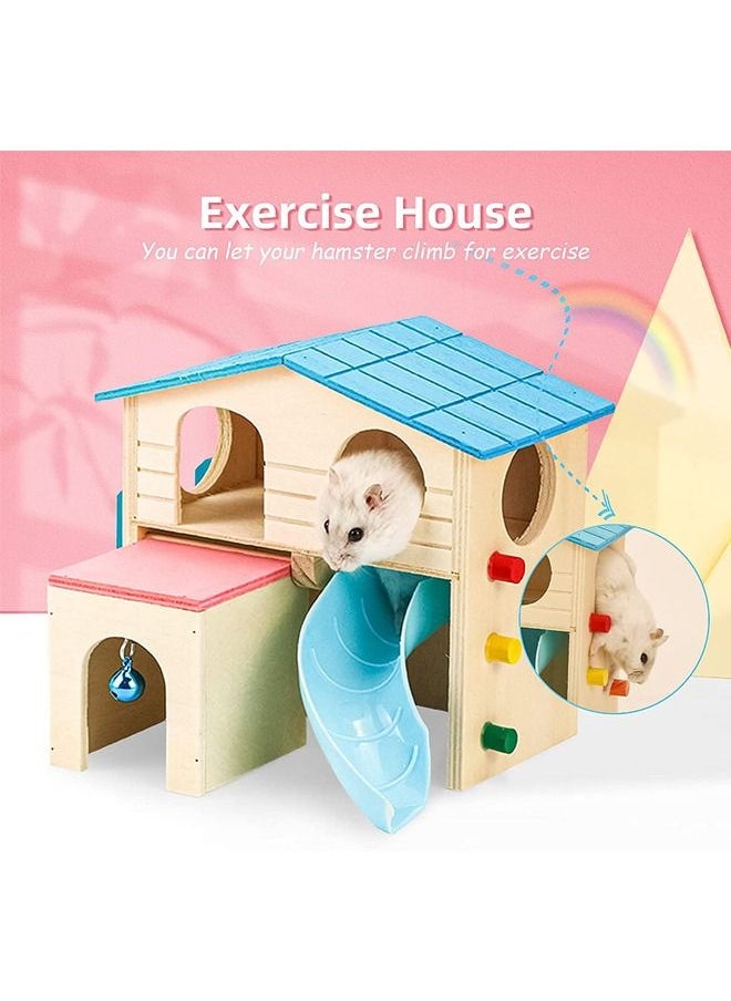 Neostyle - Neostyle Hamster Hideout with Funny Climbing Ladder Pet Small Animal House - Image 1