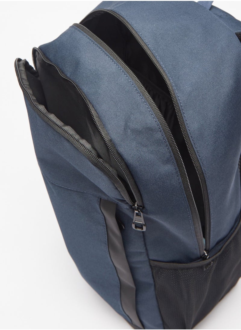 Kappa - Logo Print Backpack with Adjustable Handles and Zip Closure - Image 1