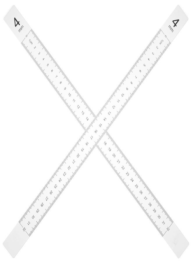 DEARMAMY Biscuit Balance Ruler 15.74In Rolling Pin Guide Stick with Graduated Scale for Dough Thickness Measurement Baking Tool for Even Dough Rolling - Image 1