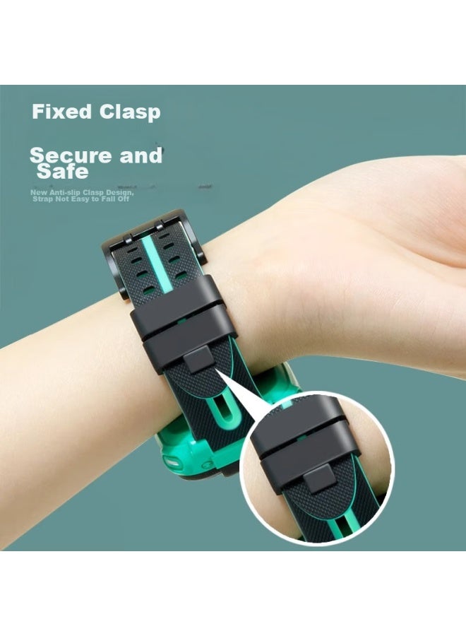 Chensong Compatible Watch Band For Xiaotiancailiao Smarch N3/z7s/z10/z9/q1a/q2a/z8/z7/z6s/z6/z5a/z2/z3/y01a/d3/z1s/d2, Green - Image 3