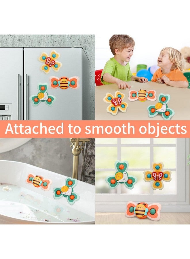 LZZAPJ Spinning Sensory Learning Toys for Toddlers 1-3, Baby 6-12-18 Months Suction Cup Spinner Toy,Baby Bathtub Bath Toys, Birthday Gifts for 1 Year Old and 2 Year Old Boys and Girls - Image 3