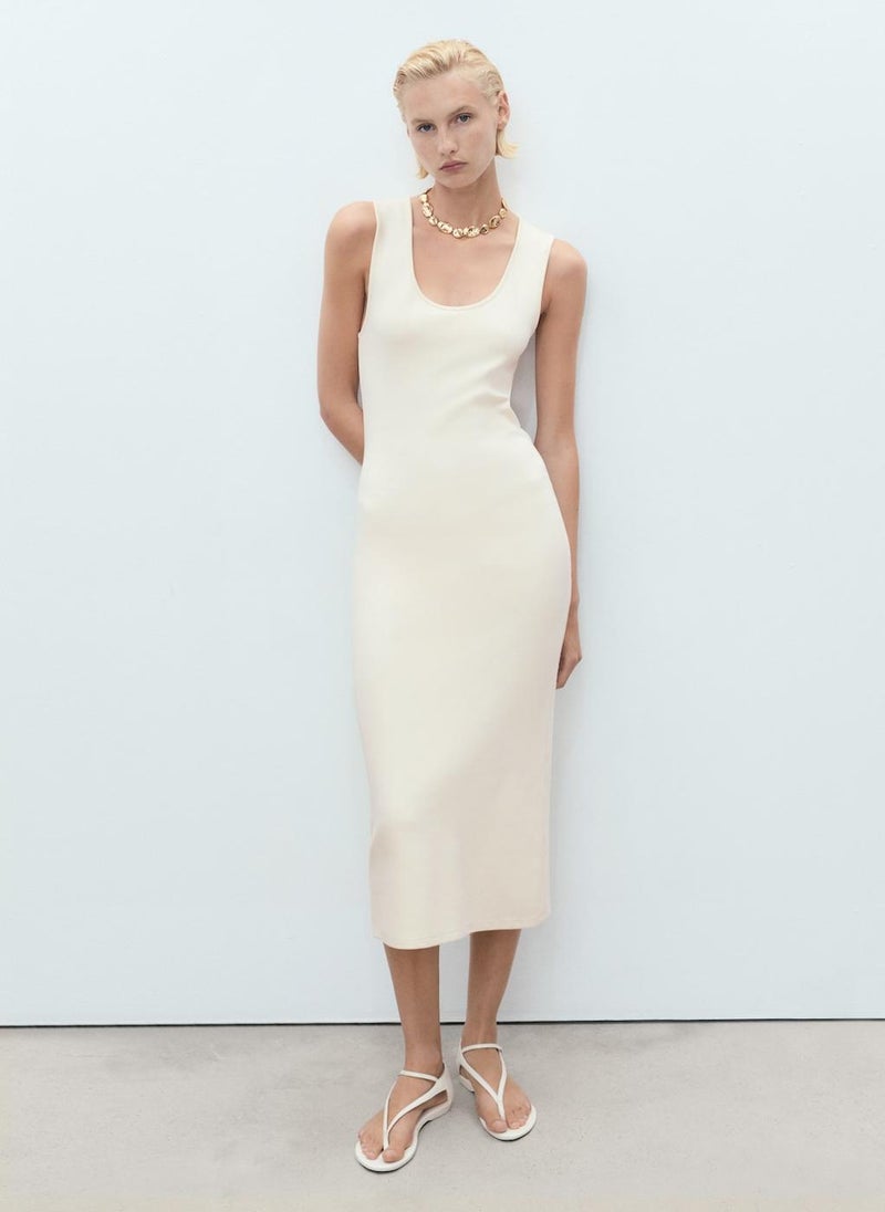 MANGO Sleeveless Knit Dress  - Image 1