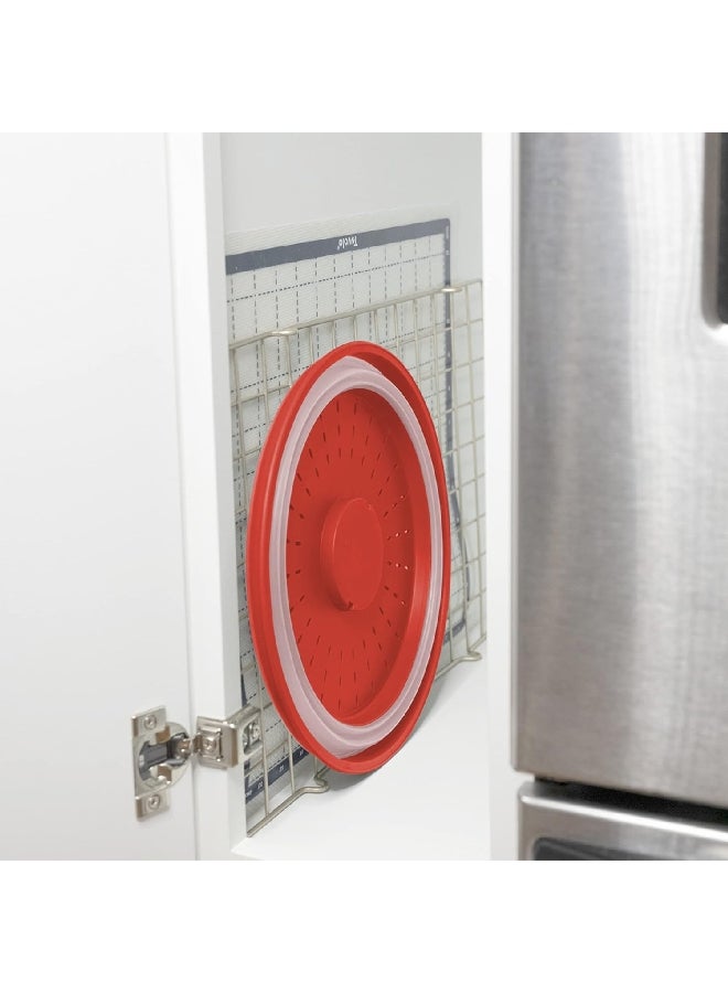 توفولو غطاء طعام مقاوم للحرارة يمكن طيه ومخصص للميكروويف وباللونين الاحمر والرمادي  1 × 10.5 × 11.5 انش 81-10109 - Image 4