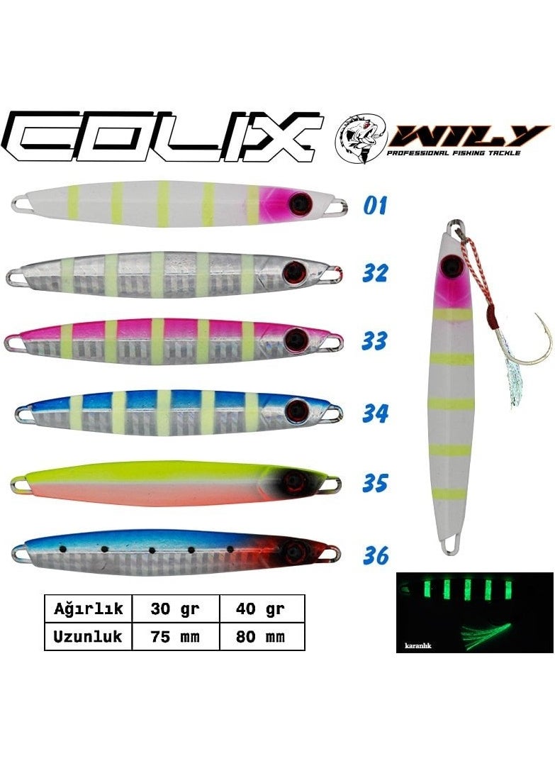 Wily Colix Jig 30 gr 75 mm 33 