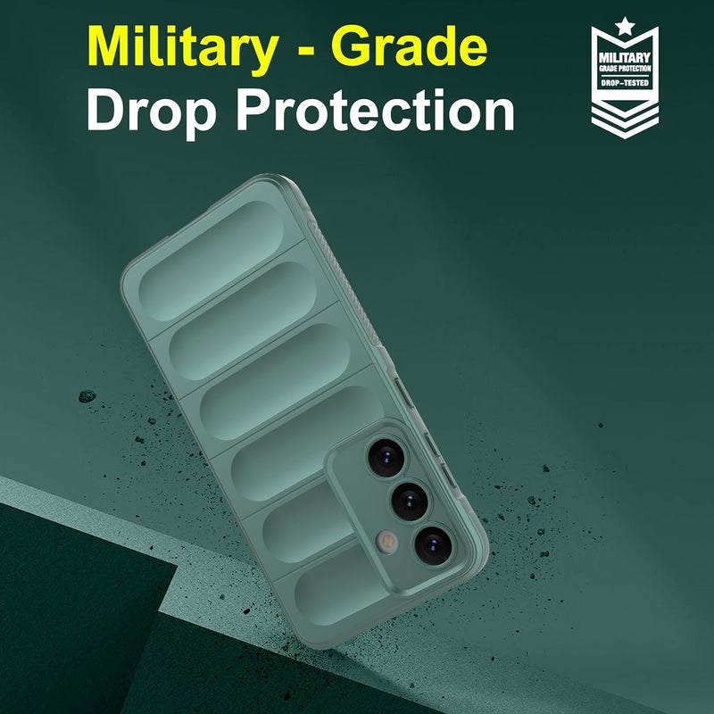 ZAPCASE غطاء خلفي لجهاز سامسونج جالاكسي S24 FE 5G | متوافق مع غطاء خلفي لجهاز سامسونج جالاكسي S24 FE 5G | غطاء سحري من السيليكون السائل مع حماية للكاميرا | أخضر داكن - Image 5