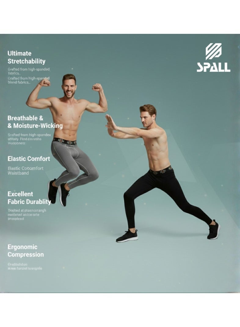 Spall Men’s Compression Leggings for Training, Gym, Running and Sports Performance - Image 3