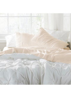 Bedsure Bedsure California King Sheet Sets - Soft Sheets for California King Size Bed, 4 Pieces Hotel Luxury Beige Sheets Cal King, Easy Care Polyester Microfiber Cooling Bed Sheet Set  - Image 3