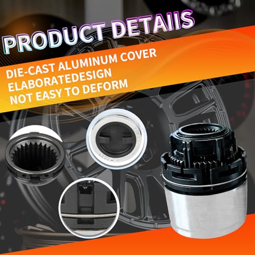 FAKAFY 4WD Manual Wheel Locking Hub Replacement for 1998-2003 Ford Ranger 1995-2001 Ford Explorer 1998-2009 Mazda B-Series Pickup - 4X4 Locking Hub Actuator Assembly Replaces#‎15001.70 F87Z-3B396-BA(2PCS) - Image 4