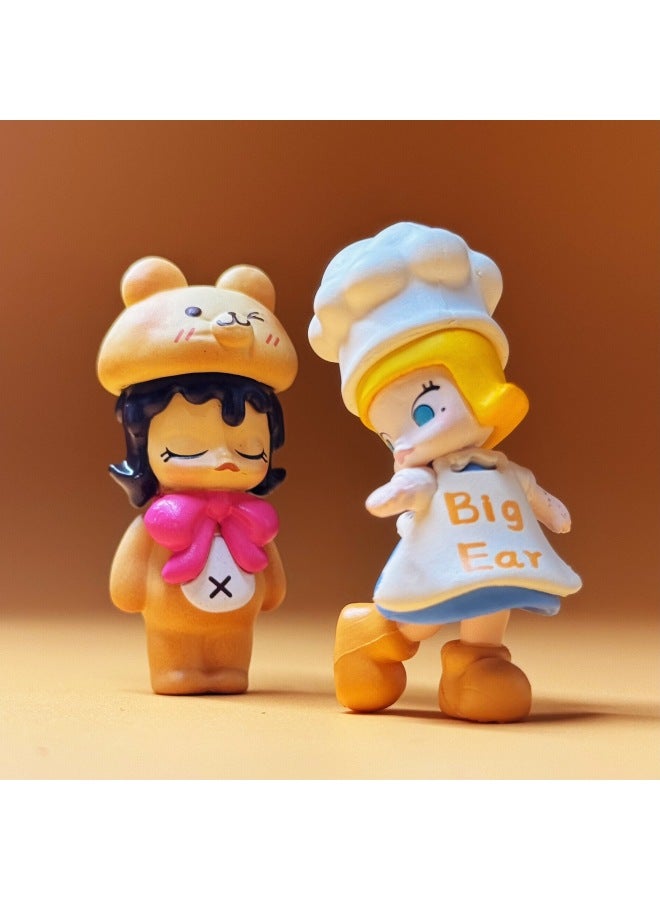 Bubble Mate Gaiwa Moe Molly Gaiwa Healing Department DIY Doll Accessories Small Ornaments Stall Explosions-Color:Molly Bread Flower Craftsman  - Image 4