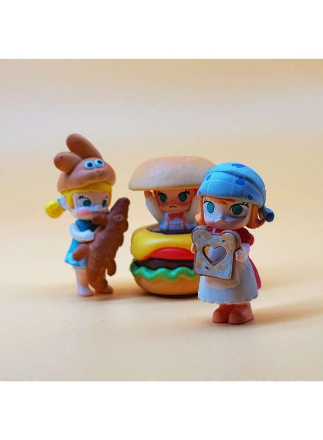 Bubble Mate Gaiwa Moe Molly Gaiwa Healing Department DIY Doll Accessories Small Ornaments Stall Explosions-Color:Molly Bread Flower Craftsman  - Image 5