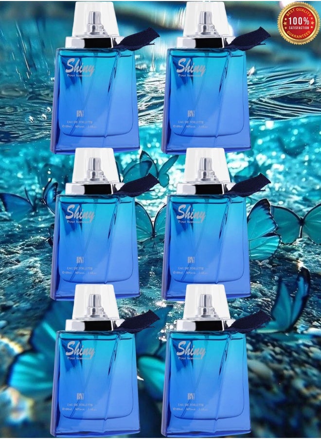 Classic Perfumes 6 Pieces Shiny Perfume For Men 100ml EDT  - Image 1