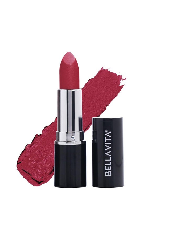 Bella Vita Organic Bellavita Comfort Matte Bullet Lipstick| Intense Colour| Creamy Matte Finish| Intense Moisturisation| Smooth Glide| Lipsticks For Women| 4 Hr Stay, Pink Pout, 4.2 Gm  - Image 1