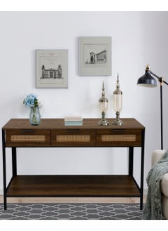 Living Console Table Entryway Sofa Table with 3 Drawers 130*40*80 CM  - Image 1