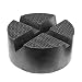 BDZMC Rubber Cross Slotted Jack Adapter Disk Frame Rail Protector Anti Slip Pinch Weld Side Support Block Car Lift Jack Puck Pad Universal Vehicle Repair Tool 1PC - Image 2