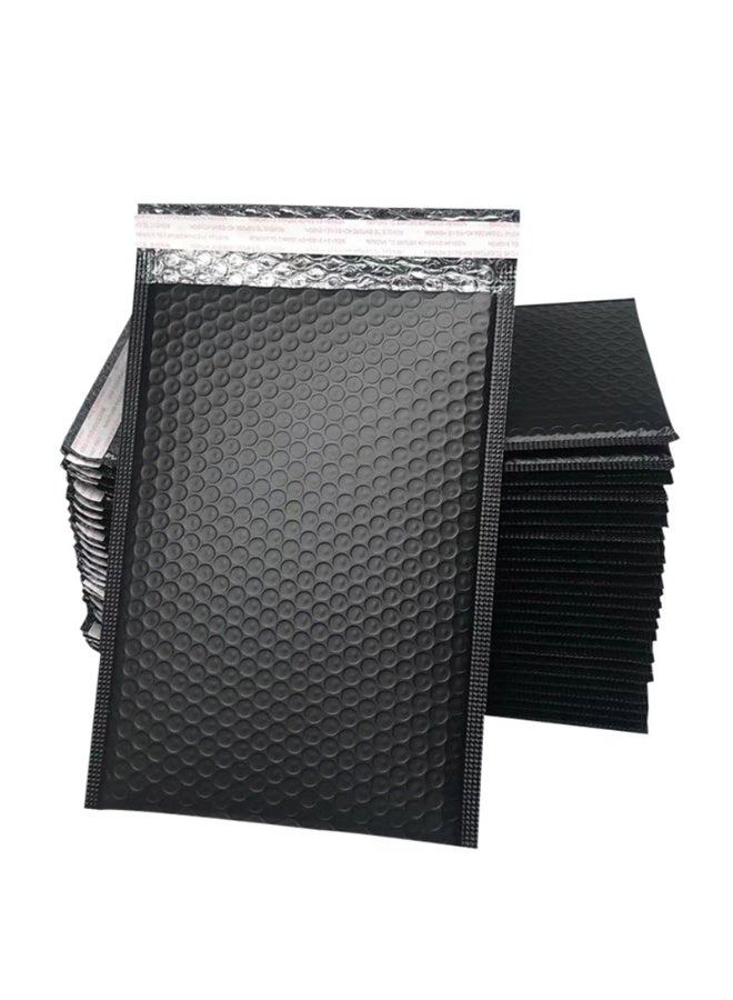 Huangxin 10 Pcs 18x23cm Black Bubble Mailers, Waterproof Self Seal Adhesive Shipping Bags, Black Bubble Envelopes, Poly Padded Envelopes for Small Business Mailing Shipping Packing - Image 1