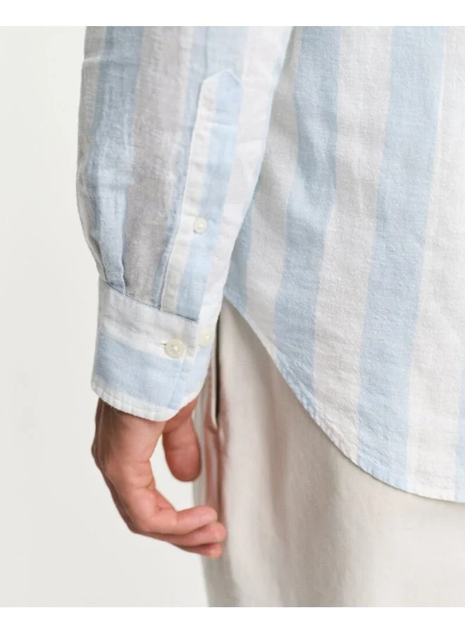 GANT  Gant Regular Cotton Linen Bold Stripe Shirt for Men | Best Price UAE