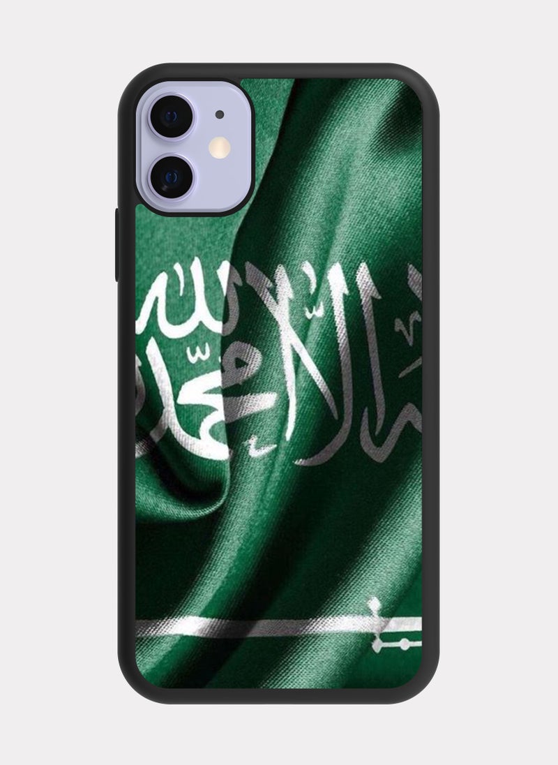 بكسلات كفر ايفون 11 السعودية العظمى اخضر و ابيض - Image 1