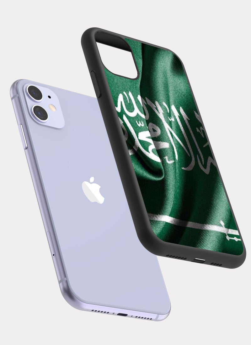 بكسلات كفر ايفون 11 السعودية العظمى اخضر و ابيض - Image 2