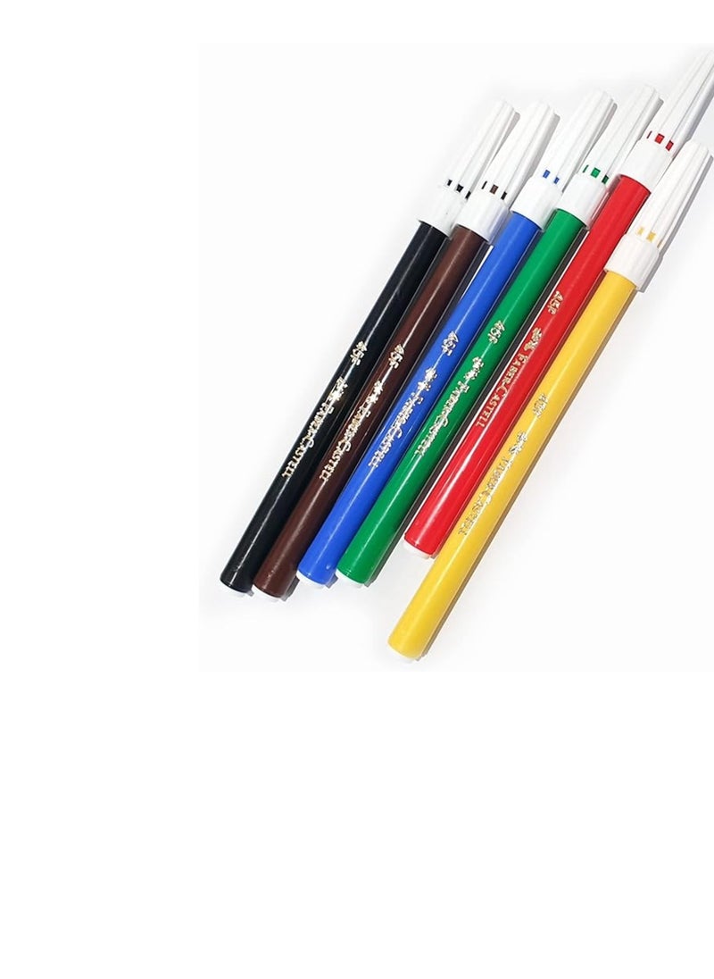 FABER-CASTELL 12-Piece Fibre Tip Colouring Pens Assorted Colours  - Image 3