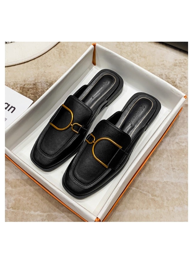 Summer Korean Version Of Lazy Women's Shoes With Half Drag Toe Caps